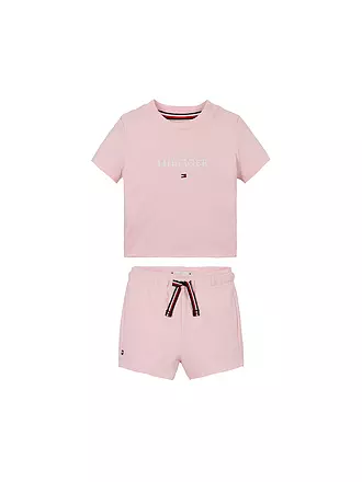 TOMMY HILFIGER | Set neonato 2 pezzi T-shirt e shorts | 